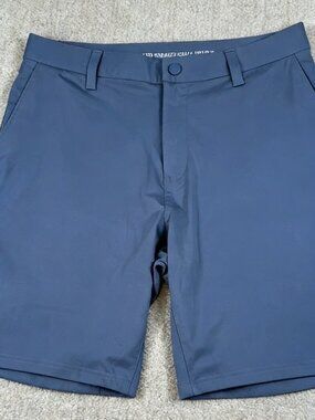 Rhone Mens 35 Blue 9" Commuter Performance Chino Shorts